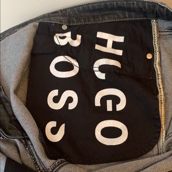 Hugo Boss Maine Charcoal Zip Fly Stretch Jeans - 40W x 32L - Picture 9 of 12